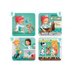 Puzzle progresiv 4in1 - Medic Veterinar