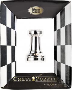 Puzzle - Cast Chess Rook - Silver