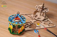Puzzle 3D de colorat - Merry-go-round