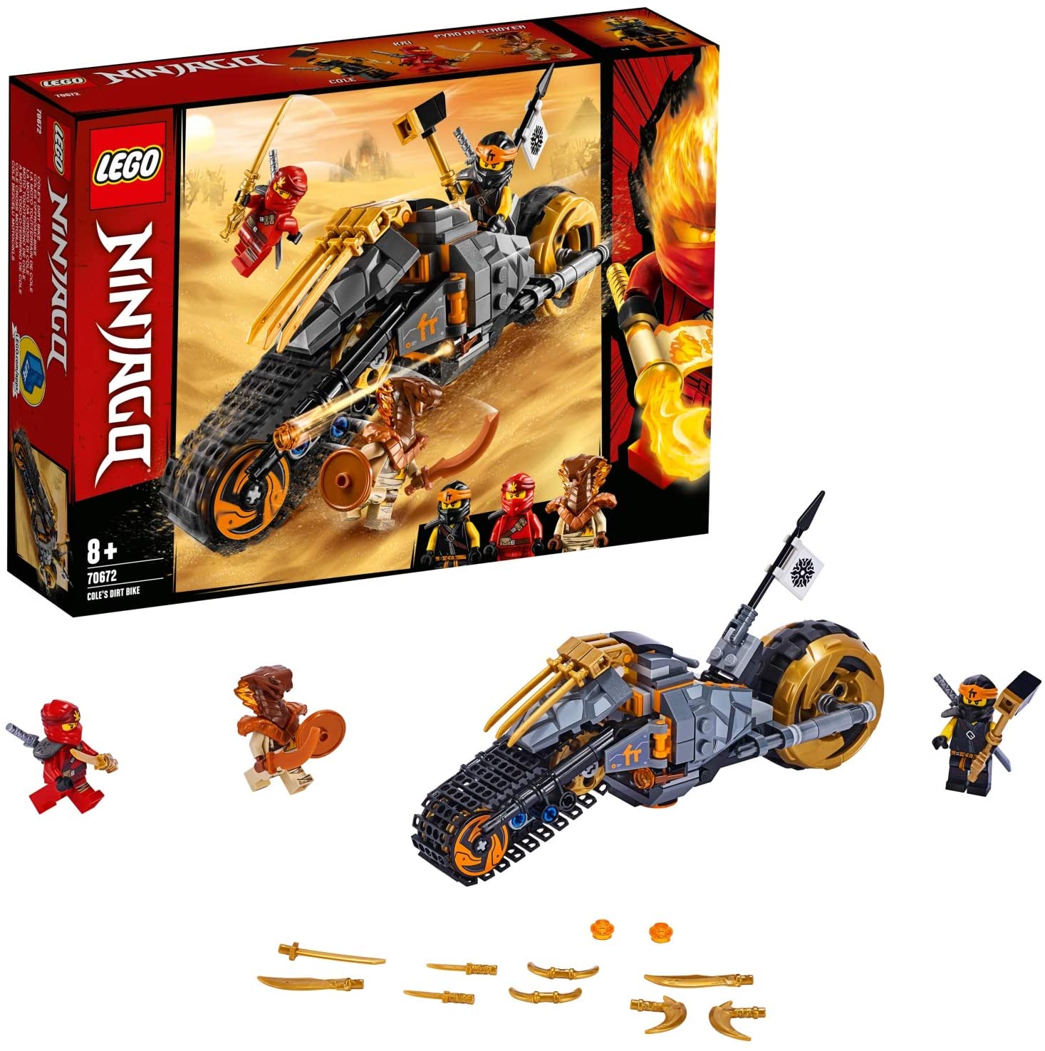 Motocicleta de teren a lui Cole (70672) - LEGO
