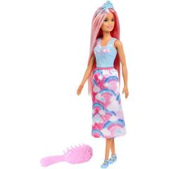 Papusa - Barbie Dreamtopia - Printesa cu rochita curcubeu