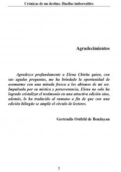 Cronicas de un destino. Huellas imborrables / Cronicile unui destin. Urme de nesters