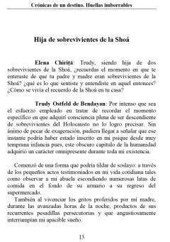 Cronicas de un destino. Huellas imborrables / Cronicile unui destin. Urme de nesters
