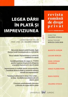 Revista Romana De Drept Privat Nr 1/2017