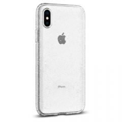 Spigen Husa Liquid Crystal Glitter iPhone XS / X Crystal Quartz