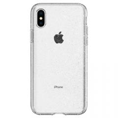 Spigen Husa Liquid Crystal Glitter iPhone XS / X Crystal Quartz