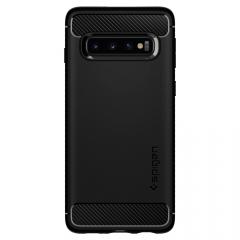 Spigen Husa Rugged Armor Samsung Galaxy S10 Plus G975 Black (antishock)