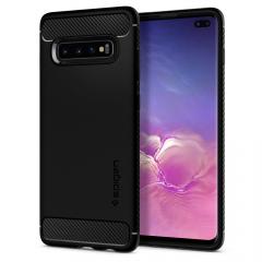 Spigen Husa Rugged Armor Samsung Galaxy S10 Plus G975 Black (antishock)