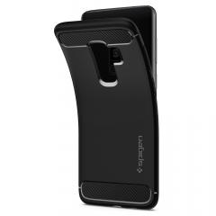Spigen Husa Rugged Armor Samsung Galaxy S9 Plus G965 Black (antishock)