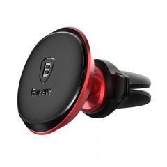 Baseus Suport Auto Magnetic Air Vent Red (rotatie 360, cable clip, prindere la sistemul de ventilatie)