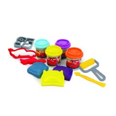 Set Cars Galetusa Cu 4 Borcanase Plastilina Si Accesorii Pentru Modelat