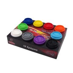 Set de joaca - Plastilina Cars, 10 borcanase