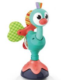 Jucarie bebelus cu ventuza - Paun