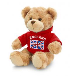 Jucarie plus - Ursulet cu hainuta rosie 20 cm