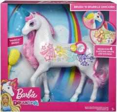 Figurina - Unicorn Barbie cu lumini si sunete