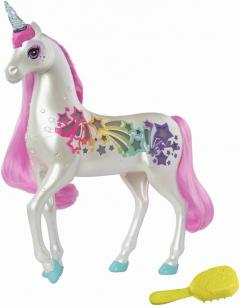 Figurina - Unicorn Barbie cu lumini si sunete