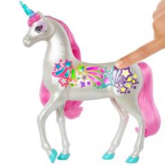 Figurina - Unicorn Barbie cu lumini si sunete