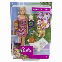 Set papusi - Barbie cu catelusi