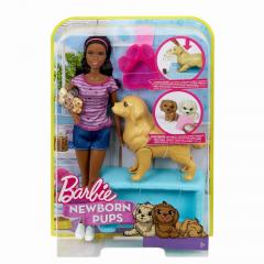 Set jucarii - Barbie Bruneta - Catelus si accesorii