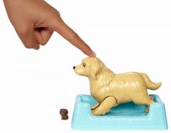 Set jucarii - Barbie Bruneta - Catelus si accesorii