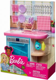 Set jucarii - Barbie - Bucatarie cu vesela