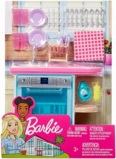 Set jucarii - Barbie - Bucatarie cu vesela