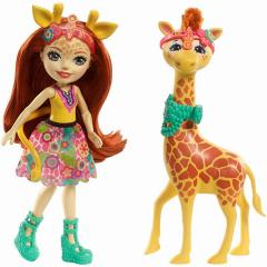 Set jucarii - Enchantimals - Gillian Giraffe si Pawl