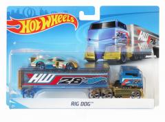 Set camion si masina - Hot Wheels - Rig Dog