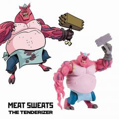 Figurina - Testoasele Ninja - Meat Sweats cu accesorii
