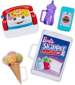 Papusa - Barbie Skipper - Blonda cu fustita roz