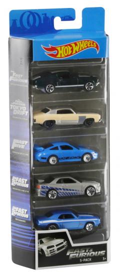 Set 5 masini - Hot Wheels - Fast and Furious, model 2