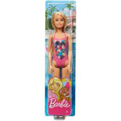 Papusa - Barbie - Blonda in costum de baie inflorat