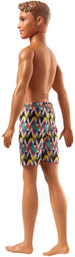Papusa baiat - Ken - La plaja in costum de baie multicolor