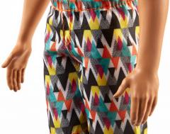 Papusa baiat - Ken - La plaja in costum de baie multicolor