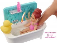 Set Barbie - Skipper Babysitter, facem baita