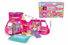 Set papusa - Evi cu rulota in camping / Holiday Camper