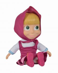 Papusa - Masha and the Bear, cu corp moale, 23 cm