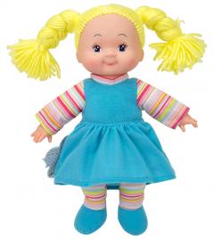 Papusa Simba Soft Cheeky - corp moale, hainute bleu