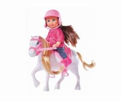 Set de joaca Evi Love, cu ponei alb