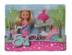 Set papusa - Evi la plimbare cu bicicleta si catelul / Bike Tour