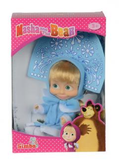 Papusa - Masha cu costum albastru