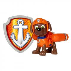 Set jucarii - Patrula Catelusilor Zuma Action Pack Pup and Badge