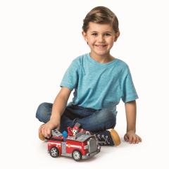 Set jucarii - Patrula Catelusilor masina de pompier transformabila si figurina Marshall