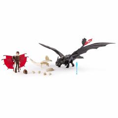 Set jucarii - Dragon in armura Toothless si Hiccup