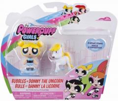 Set figurine - Powerpuff Girls, Bubbles si Donny The Unicorn