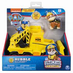 Set figurina cu vehicul Paw Patrol - Ultimate Rescue Rubble, buldozer