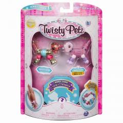 Set 3 bratari Twisty Petz - Unicorn, catel si animalut surpriza