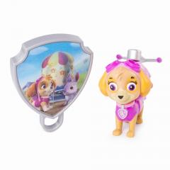 Set figurina cu insigna Paw Patrol - Skye