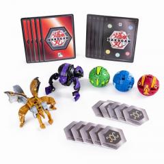 Set Bakugan - Darkus Hydorous si Aurelus Garganoid, cu 5 figurine incluse