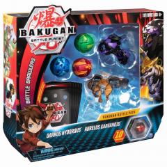 Set Bakugan - Darkus Hydorous si Aurelus Garganoid, cu 5 figurine incluse